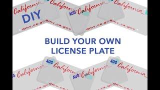 Build your own License Plates | DIY Kids Activity