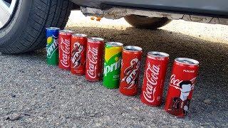 Experiment: Car Vs Coca Cola Vs Sprite Vs Fanta Vs Sting Test,