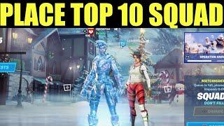 How to "Place top 10 with friends in squads" - Fortnite Place top 10 in squads REWARD