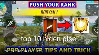 Free fire rank push top 10 hind  place