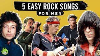 5 Easy Rock Songs For Men To Sing