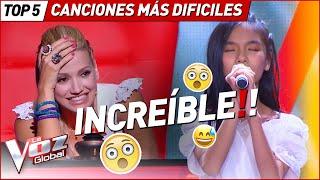 Con estas DIFICILÍSIMAS canciones sorprendieron en La Voz Kids