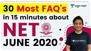 NET 2020 | 30 most FAQ's in 15 minutes by Aditi Ma'am