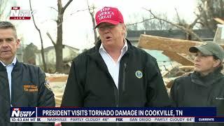 TRUMP IN TENNESSEE: Tours tornado damage in Cookeville