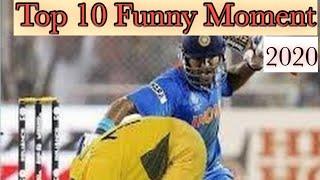 Top 10 Funny Moment In Cricket History 2020///#10on10