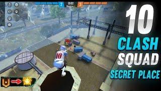 TOP 10 CLASH SQUAD SECRET PLACE IN FREE FIRE | CLASH SQUAD TIPS AND TRICKS IN FREE FIRE #grandmaster