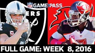 Raiders vs. Buccaneers Week 8, 2016 FULL game