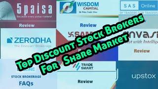 Top Discount Stock Brokers  For Share Market