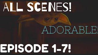 ALL Baby Yoda Scenes From EPISODE 1-7! [1080p Full HD] The Mandalorian!