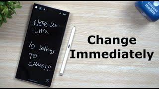 10 Galaxy Note 20/Note 20 Ultra SETTINGS To Change NOW!