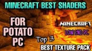 BEST TOP 3 SHADERS AND RESORCE PACK FOR VERY LOW END PC | 1.16.5 | GAMING INSECTS |