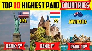 Top 10 Highest salary paid countries in the world 2020