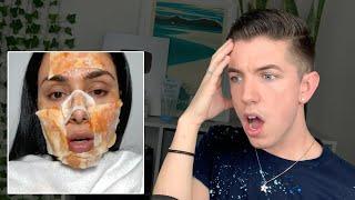 Specialist Reacts to Huda's DIY Face Masks