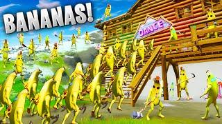 100 BANANA ARMY INVASION!! - Fortnite Funny and Daily Best Moments Ep. 1488