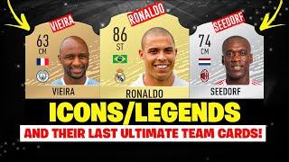 FIFA 20 ICONS AND THEIR LAST FUT CARDS! 