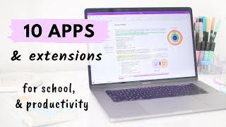 10 Apps & Extensions for School & Productivity all students need! 