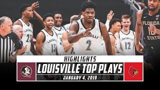 No. 7 Louisville Basketball Top Plays vs. No. 18 Florida State (2019-20) | Stadium