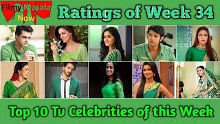 FMN Ratings of Week 34 : Top 10 Tv Celebrities of this Week