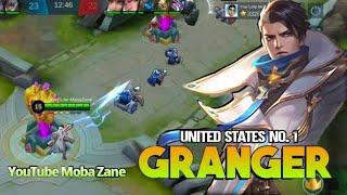 4v5? No Problem | USA Top 1 Granger Gameplay by:YouTube Mobazane | Hyper Carry | Mobile Legends