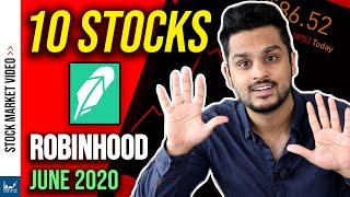 10 Stocks Robinhood Investors are Buying in June 2020