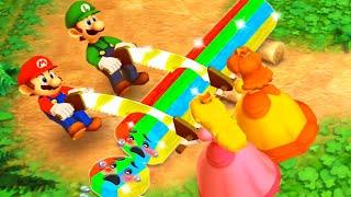 Mario Party The Top 100 MiniGames - Mario Vs Luigi Vs Peach Vs Waluigi (Master Cpu)