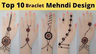 Top 10 Braclet mehndi ka design_Easy Simple mehandi ka design_Henna Design_Rakhi mehndi design 2020