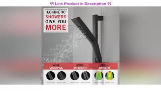 Top 10 Delta Faucet 51799-BL H2Okinetic 3-Setting Slide bar Hand Shower, Matte Black