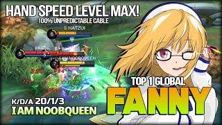 Next Level Cable Speed! 20 Kill Fanny by I AM NOOBQUEEN Top 1 Global Fanny - Mobile Legends