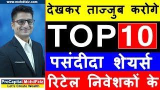 देखकर ताज्जुब करोगे TOP 10 पसंदीदा शेयर्स | SHARE MARKET PORTFOLIO | STOCK MARKET PORTFOLIO