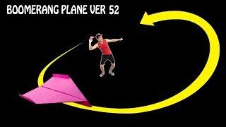 Cách gấp máy bay boomerang ver 52 | how to make paper boomerang airplane | boomerang plane king