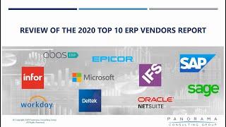 Review of Panorama's 2020 Top 10 ERP Vendors Report