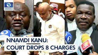 Counsels React After Court Strikes Out Eight Of 15 Charges Against Nnamdi Kanu