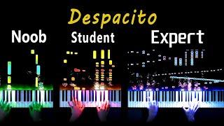 5 Levels of Despacito: Noob to Expert (Piano)