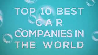 world top 10 best car company
