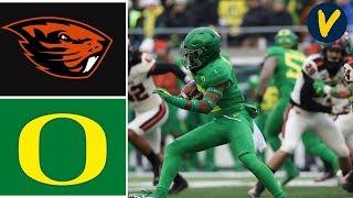 Oregon State vs #14 Oregon Highlights | Week 14 | College Football 2019