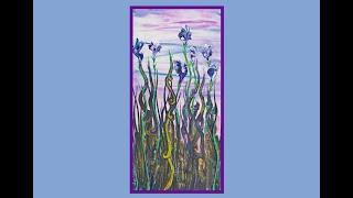 Chain Pulled Flowers/ Garden Lesson With Janet Fluid Art #6860 -2.29.20