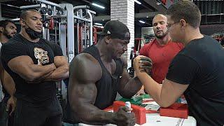 SCHOOLBOY VS the Whole Gym in Dubai | Arm Wrestling