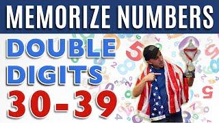 How to Memorize Numbers • 30-39 Double Digits | Major System Memory Training Techniques