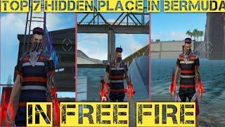 TOP 7 NEW HIDDEN PLACE IN BERMUDA \ FREE FIRE // SHAHED KHAN GAMING