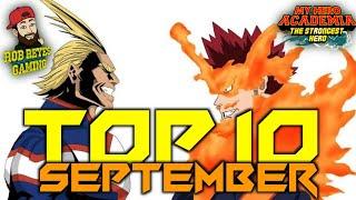 TOP 10 CHARACTERS FOR THE MONTH SEPTEMBER - MY HERO ACADEMIA THE STRONGEST HERO GLOBAL