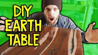 Making a Rammed Earth Table Top - With Interesting Results!