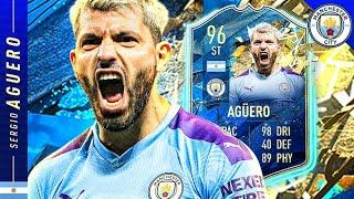 WHAT A CARD!! 96 TEAM OF THE SEASON AGUERO REVIEW!! FIFA 20 Ultimate Team