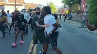 Street fight breaks out at Cincinnati protest