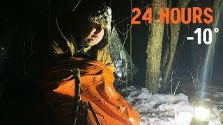 Can YOU Survive 24 Hours ALONE in -10 Degree Temps? I Did...