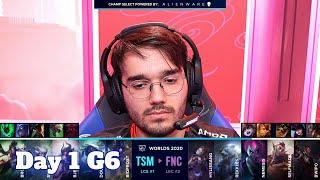 TSM vs FNC | Day 1 Group C S10 LoL Worlds 2020 | TSM vs Fnatic - Groups full game