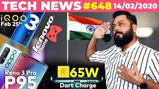 OPPO Reno 3 Pro on P95,IQOO 3 Coming Feb 25th,realme X50 Pro 65W Dart Charge,Lenovo 