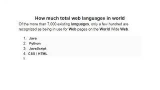 How much web development languages in world | top 10 | sahir studio