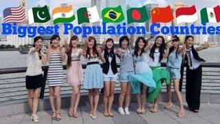 Top 10 highest population country in the world