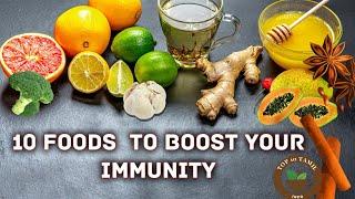 Best 10 Foods To Boost Your Immunity| Immunity Boosting Foods | TOP 10 TAMIL INFO