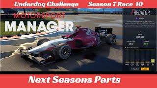 Motorsport Manager - Next Seasons Parts - #49  - Underdog Challenge